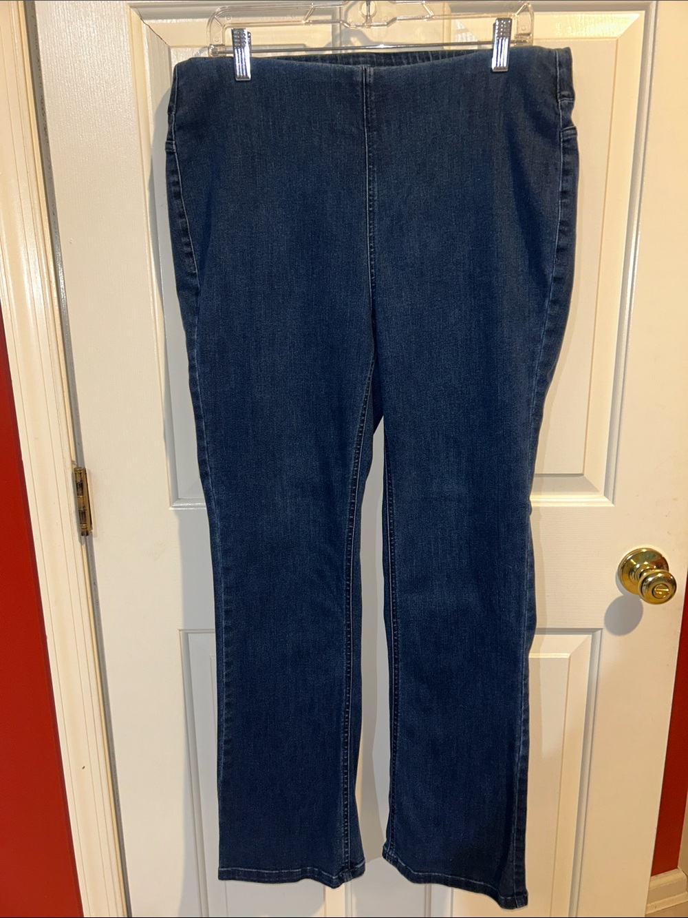 Denim&Co Dark Blue Boot Cut Stretch Jeans